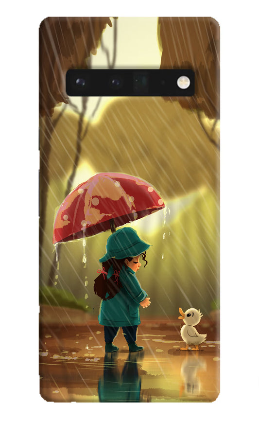 Rainy Day Google Pixel 6 Pro Hard Case Back Cover by Casekaro