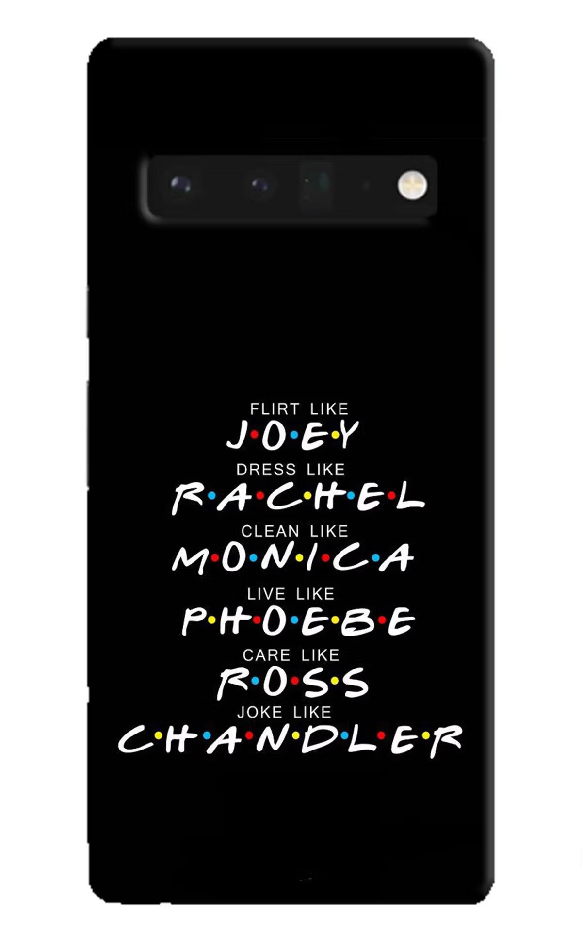 FRIENDS Character Google Pixel 6 Pro Hard Case Back Cover by Casekaro