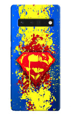 Superman logo Google Pixel 6 Pro Hard Case Back Cover by Casekaro