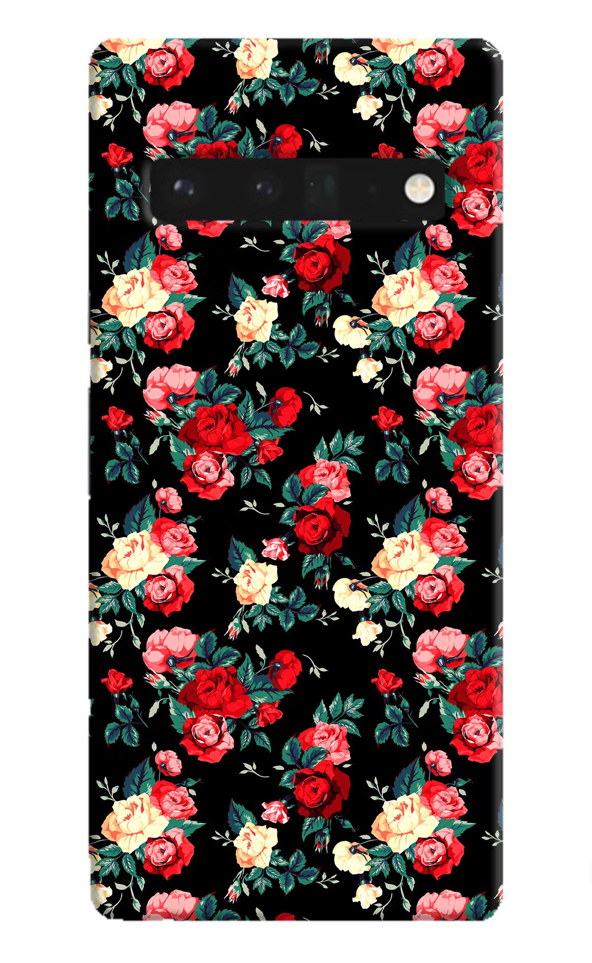 Rose Pattern Google Pixel 6 Pro Hard Case Back Cover by Casekaro