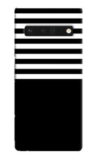 Black and White Print Google Pixel 6 Pro Hard Case Back Cover by Casekaro