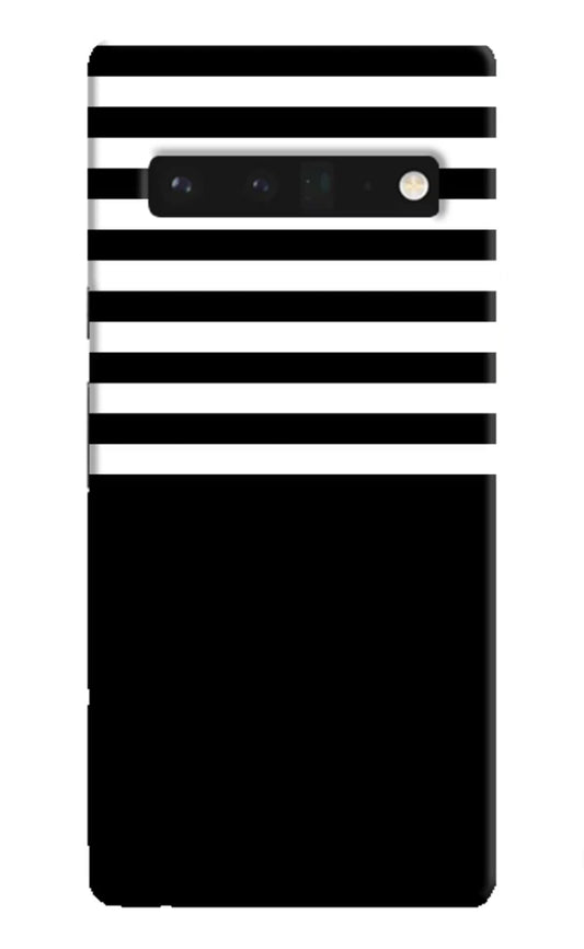 Black and White Print Google Pixel 6 Pro Hard Case Back Cover by Casekaro