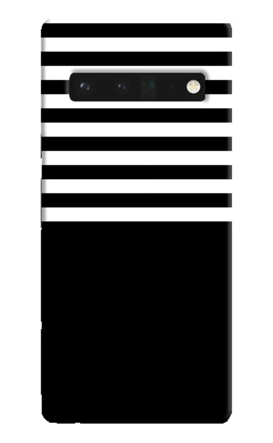 Black and White Print Google Pixel 6 Pro Back Cover, Hard case