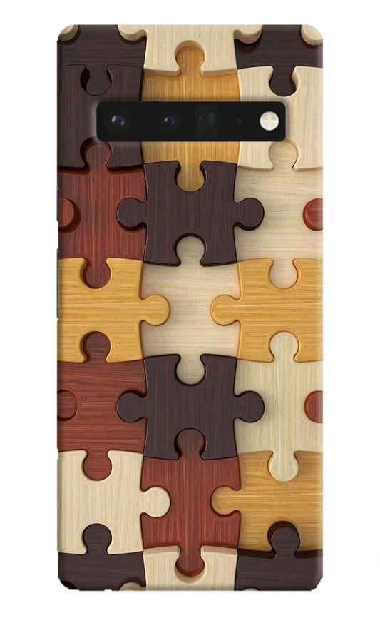 Wooden Puzzle Google Pixel 6 Pro Hard Case Back Cover by Casekaro