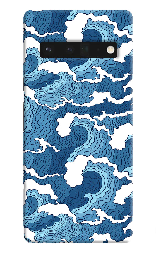 Blue Waves Google Pixel 6 Pro Hard Case Back Cover by Casekaro