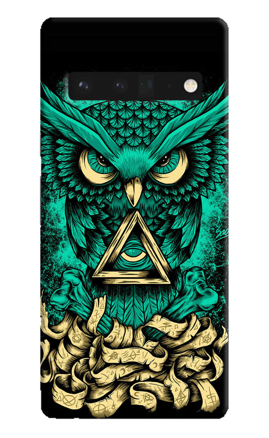 Green Owl Google Pixel 6 Pro Hard Case Back Cover by Casekaro