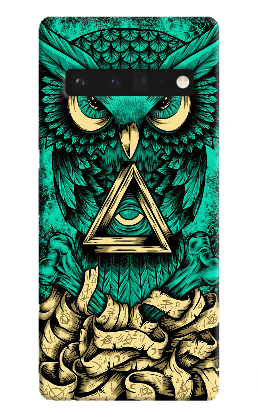 Green Owl Google Pixel 6 Pro Back Cover, Hard case