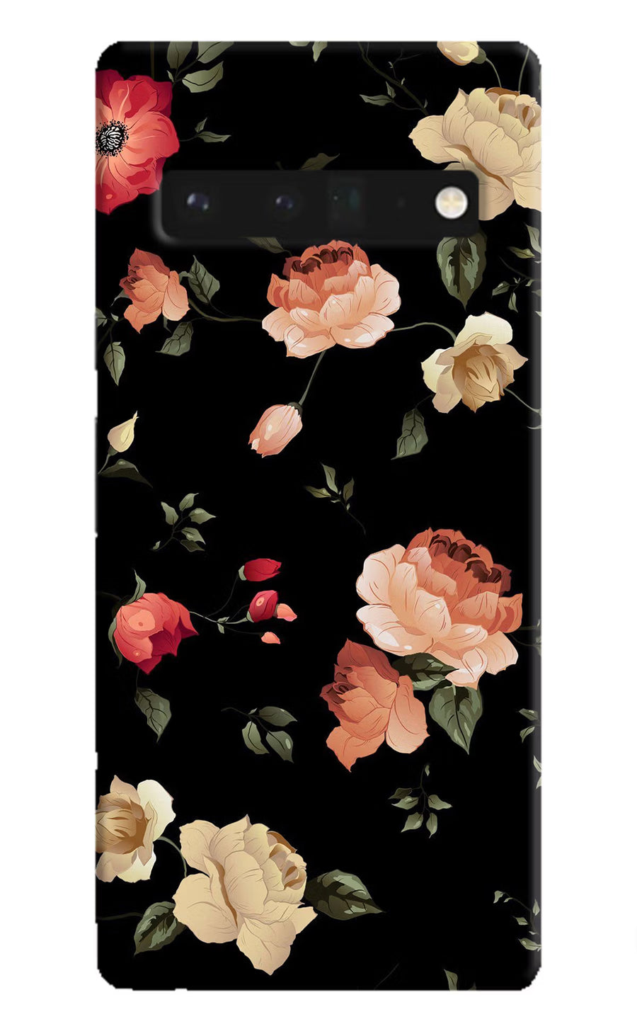 Flowers Google Pixel 6 Pro Back Cover, Hard case