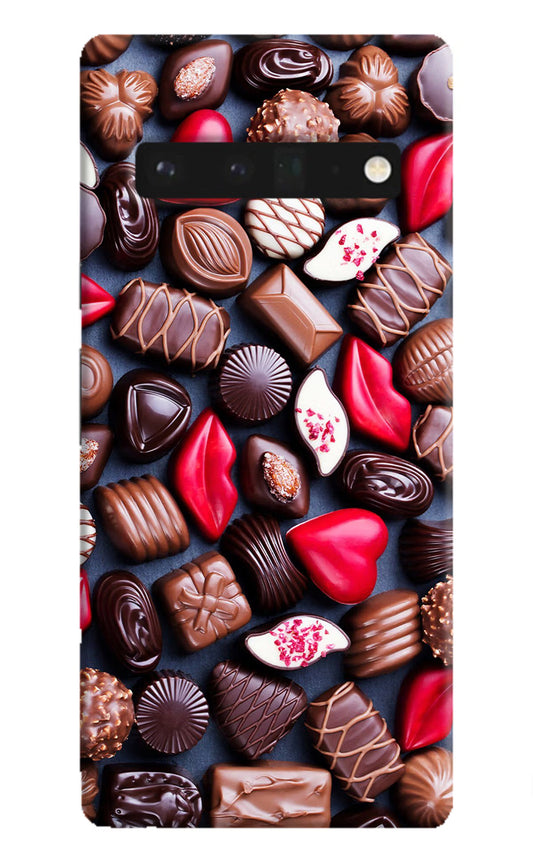 Chocolates Google Pixel 6 Pro Hard Case Back Cover by Casekaro