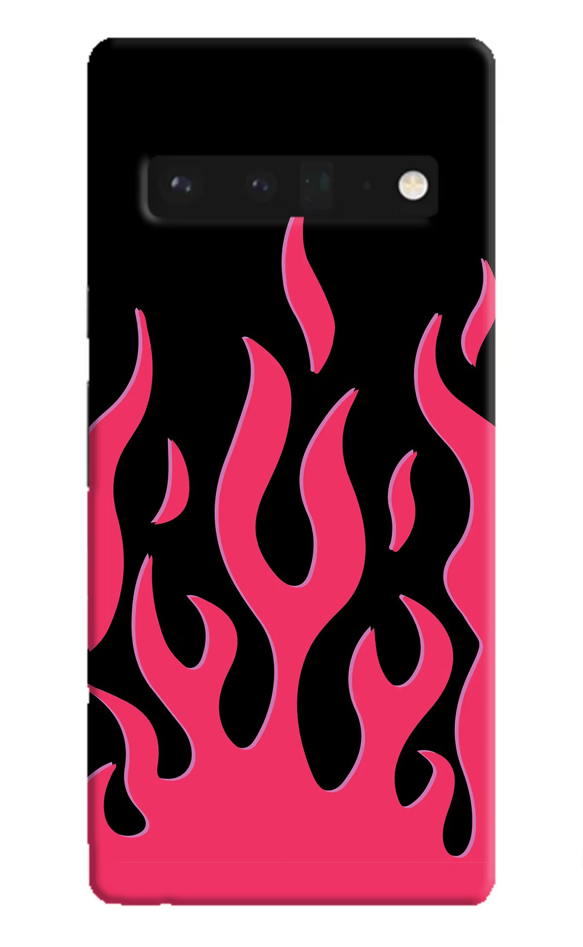 Fire Flames Google Pixel 6 Pro Hard Case Back Cover by Casekaro