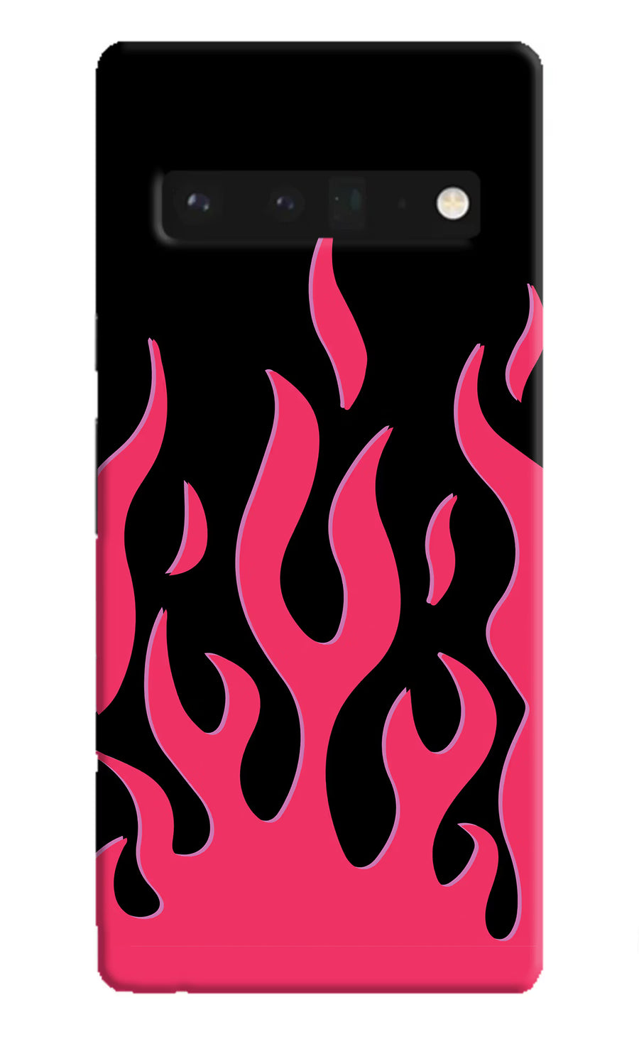 Fire Flames Google Pixel 6 Pro Back Cover, Hard case