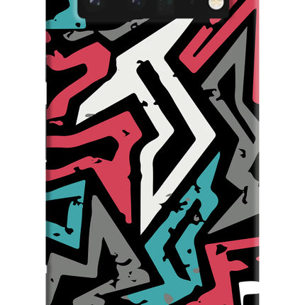 Geometric Graffiti Google Pixel 6 Pro Hard Case Back Cover by Casekaro