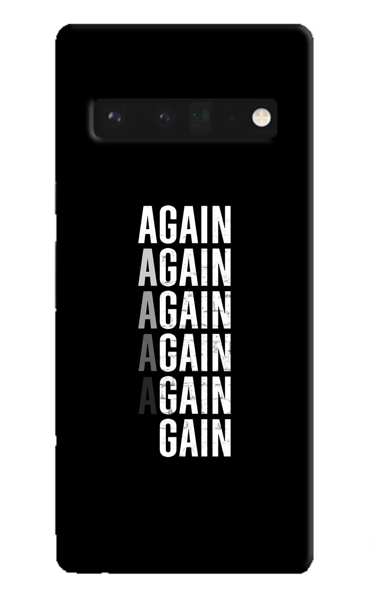 Again Again Gain Google Pixel 6 Pro Hard Case Back Cover by Casekaro