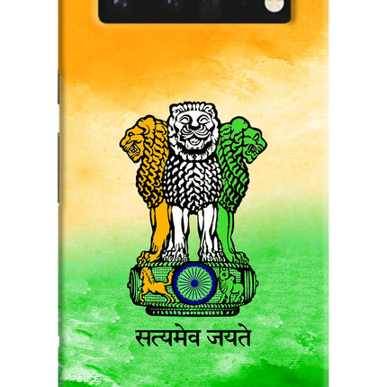 Satyamev Jayate Flag Google Pixel 6 Pro Hard Case Back Cover by Casekaro