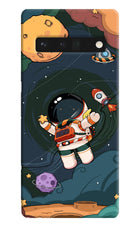Cartoon Astronaut Google Pixel 6 Pro Hard Case Back Cover by Casekaro