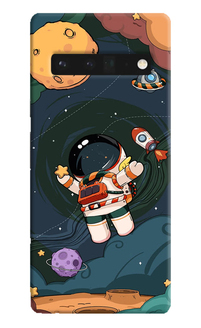 Cartoon Astronaut Google Pixel 6 Pro Hard Case Back Cover by Casekaro