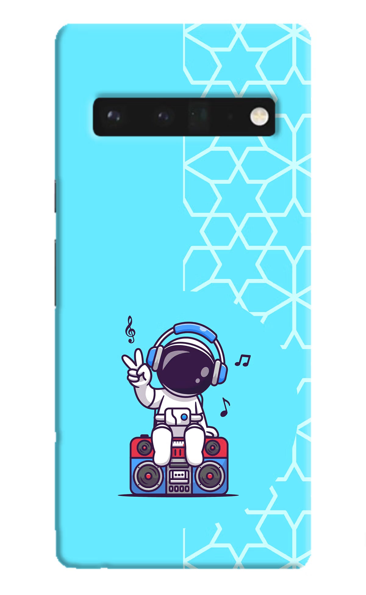 Cute Astronaut Chilling Google Pixel 6 Pro Hard Case Back Cover by Casekaro