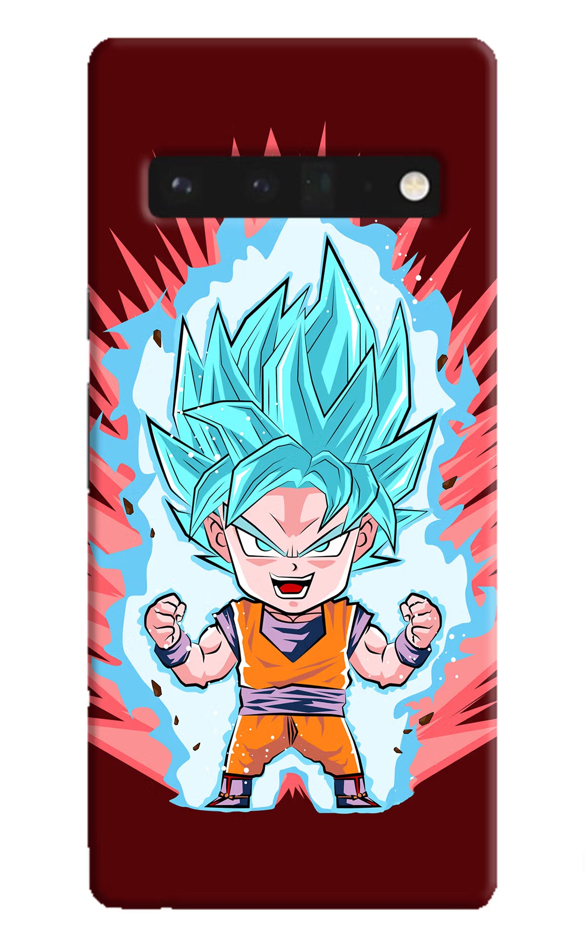 Goku Little Google Pixel 6 Pro Hard Case Back Cover by Casekaro