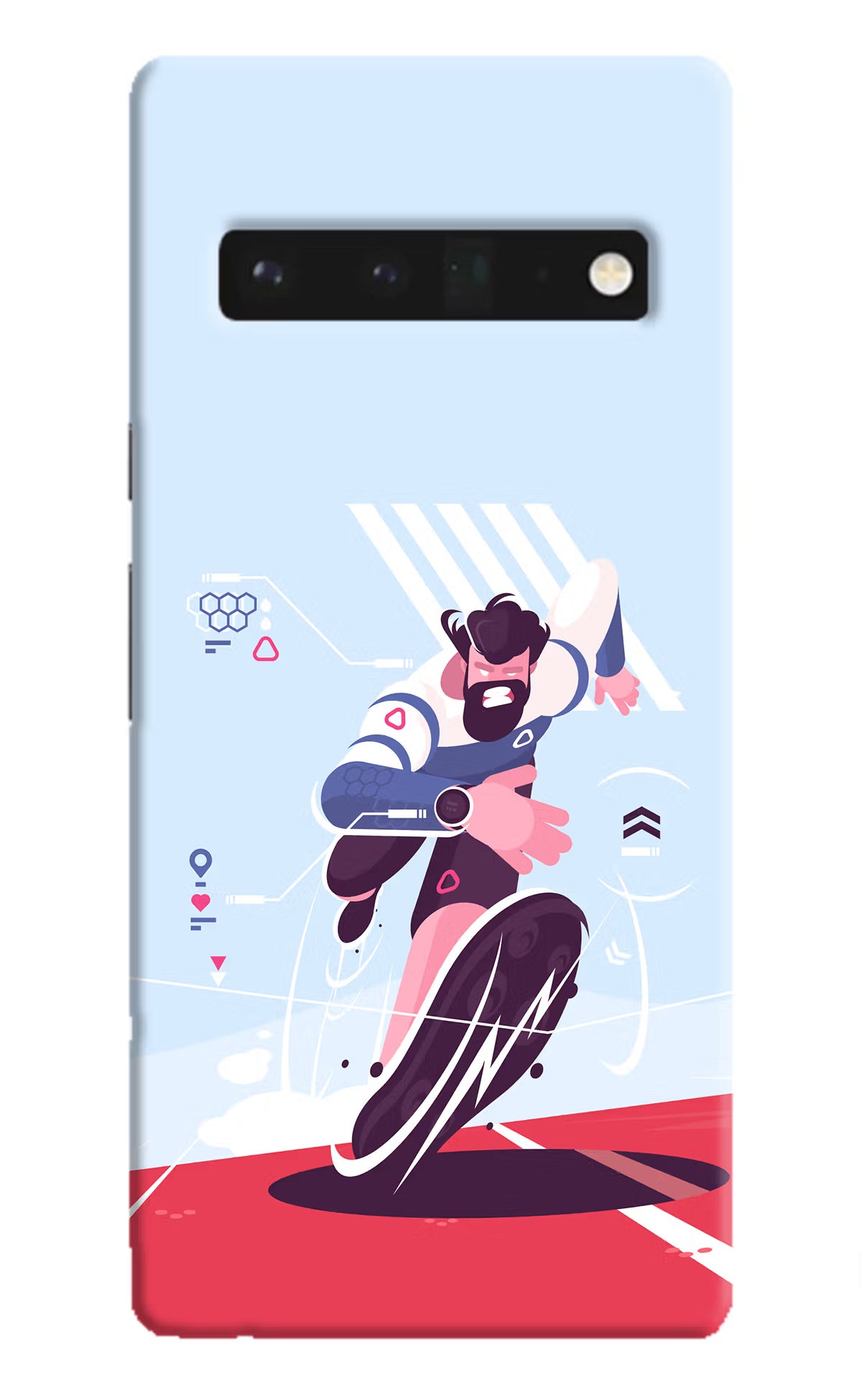 Run Pro Google Pixel 6 Pro Hard Case Back Cover by Casekaro