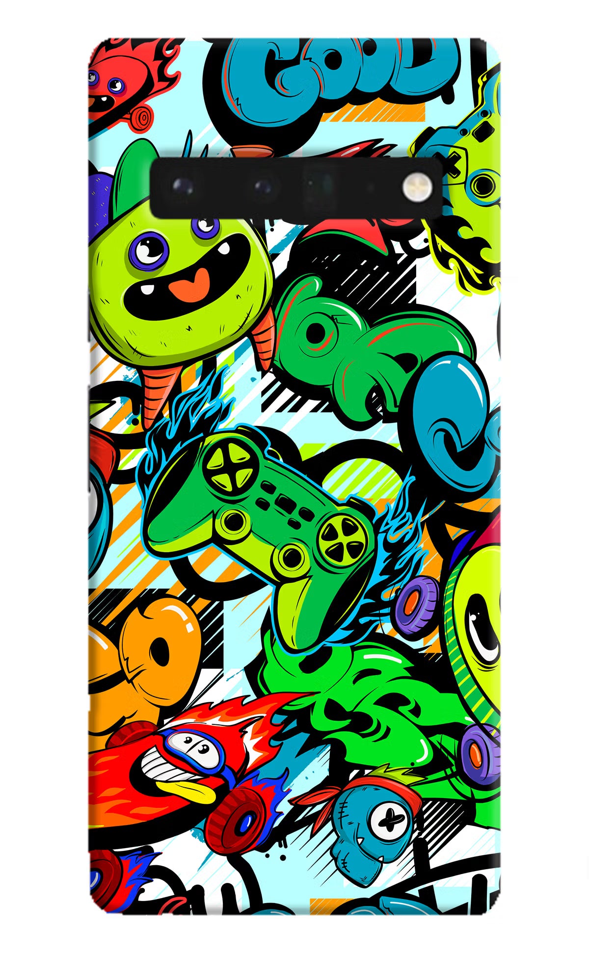 Game Doodle Google Pixel 6 Pro Hard Case Back Cover by Casekaro