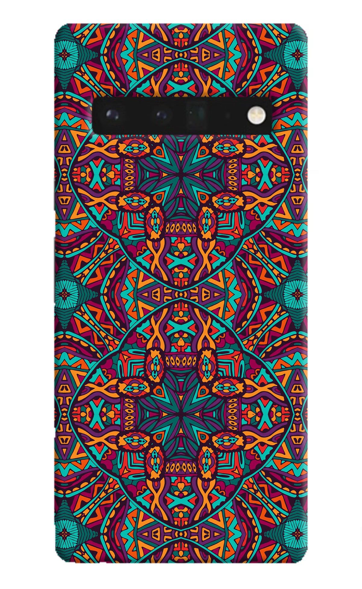 Colour Mandala Google Pixel 6 Pro Hard Case Back Cover by Casekaro