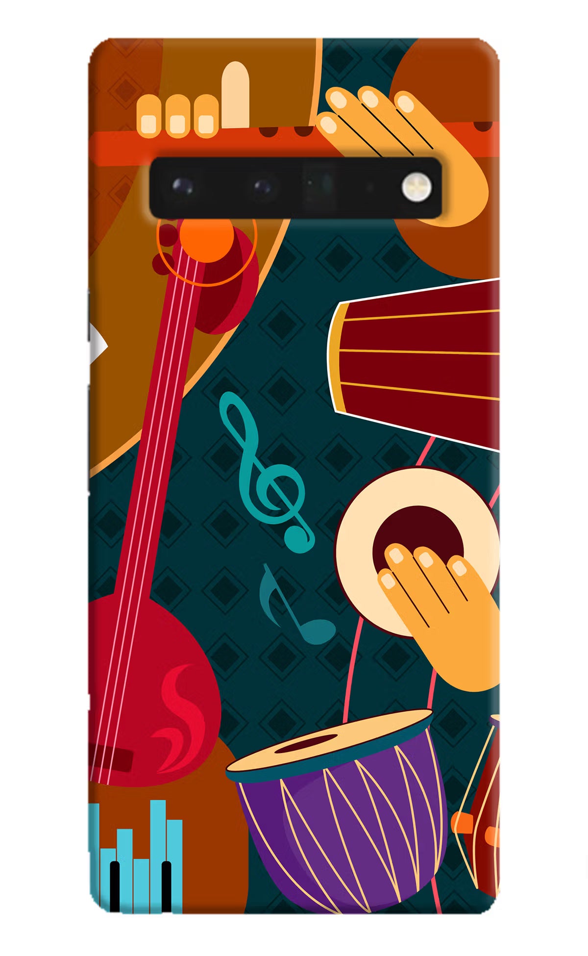 Music Instrument Google Pixel 6 Pro Hard Case Back Cover by Casekaro