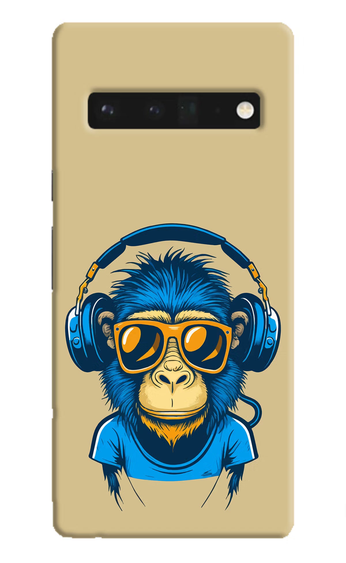 Monkey Headphone Google Pixel 6 Pro Hard Case Back Cover by Casekaro