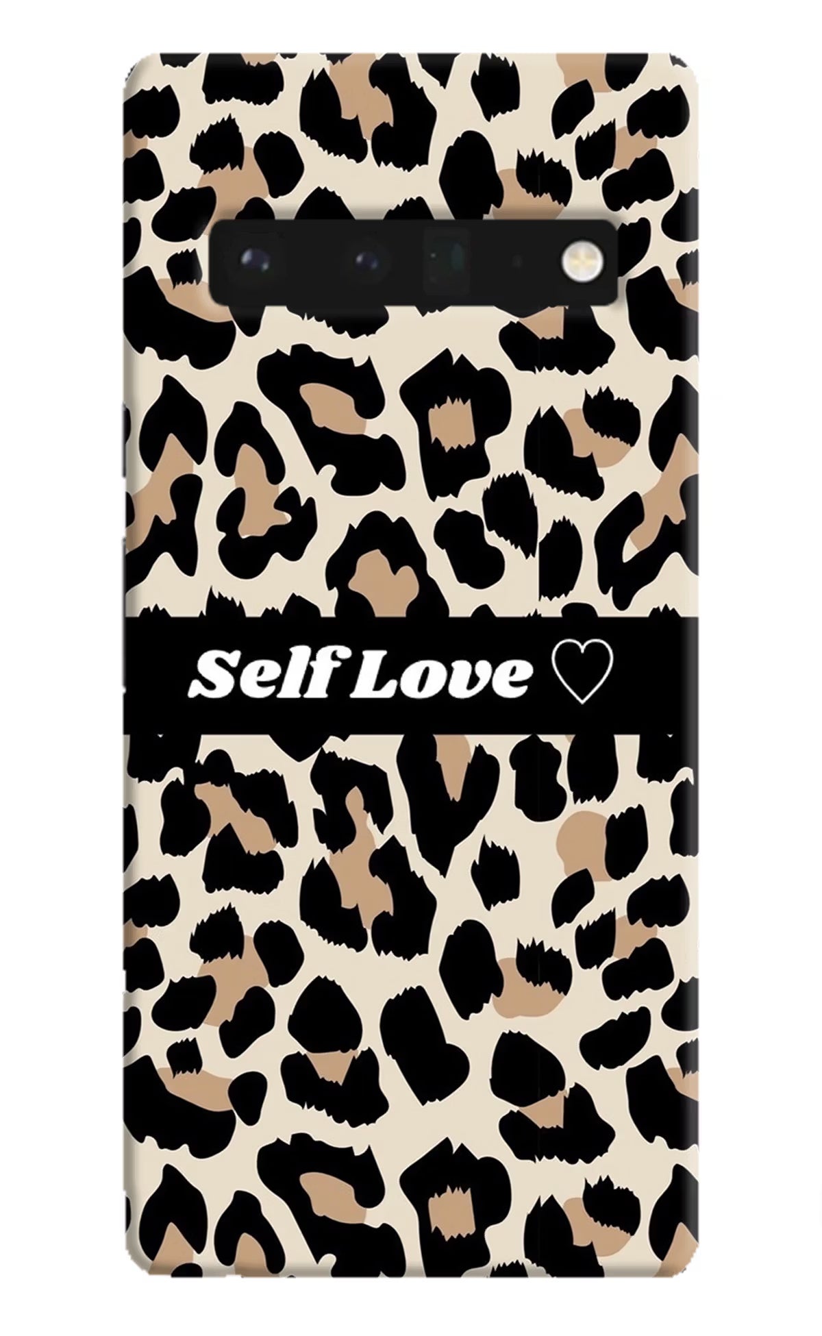 Leopard Print Self Love Google Pixel 6 Pro Hard Case Back Cover by Casekaro
