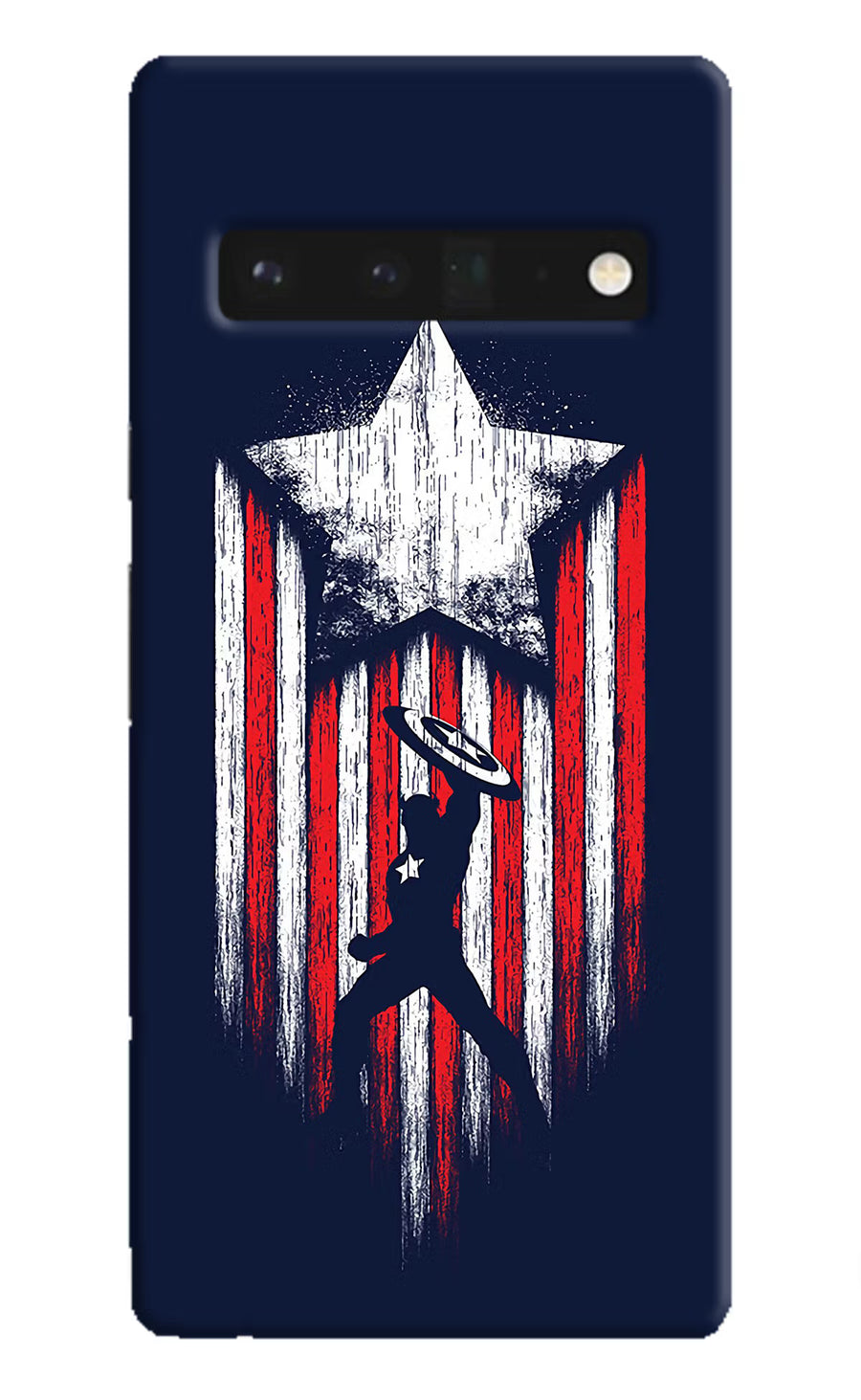 Captain America Marvel Art Google Pixel 6 Pro Back Cover, Hard case