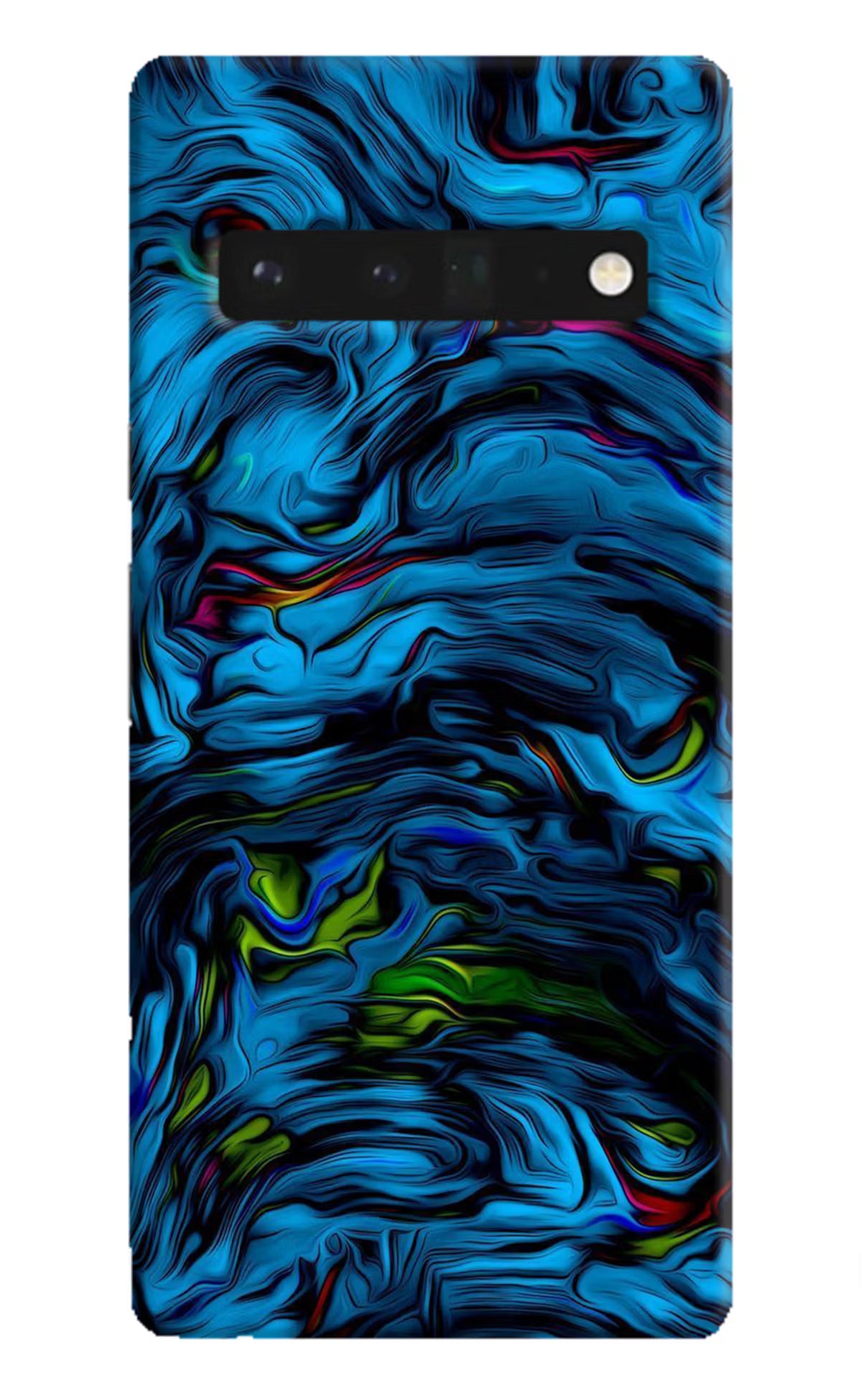 Dark Blue Abstract Google Pixel 6 Pro Hard Case Back Cover by Casekaro