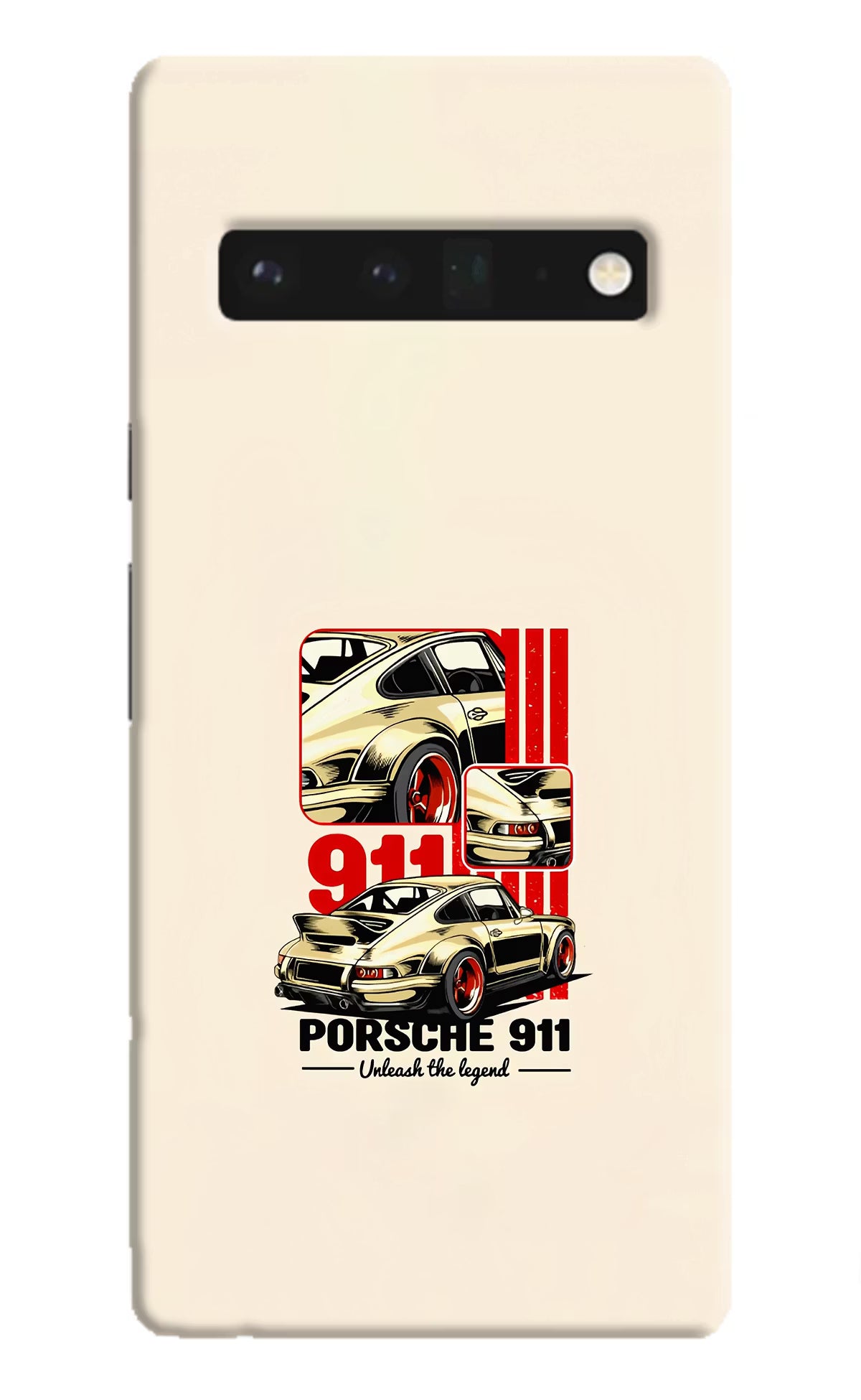 Classic Porsche 911 Google Pixel 6 Pro Hard Case Back Cover by Casekaro