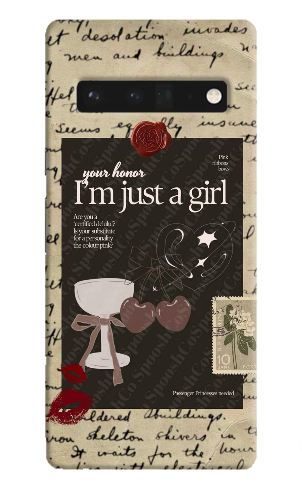 I am just a girl Google Pixel 6 Pro Hard Case Back Cover by Casekaro