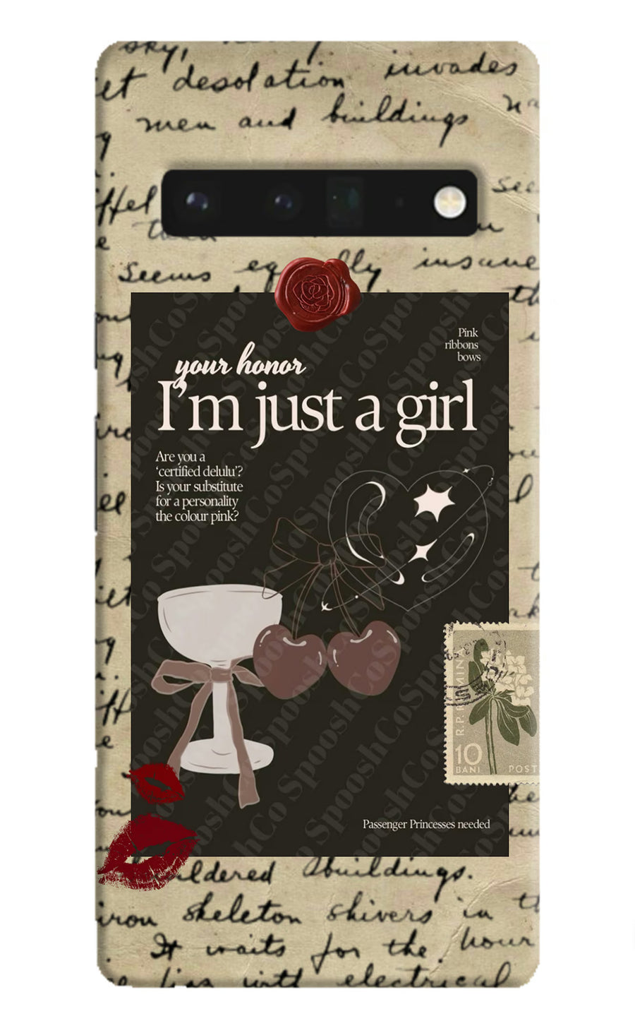 I am just a girl Google Pixel 6 Pro Back Cover, Hard case