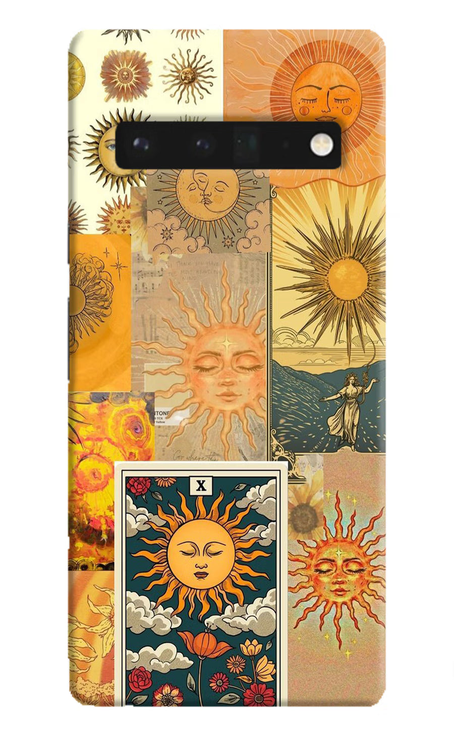 Sun Google Pixel 6 Pro Back Cover, Hard case
