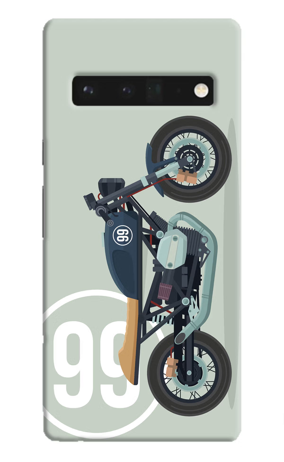 Classic Cafe Racer 99 Google Pixel 6 Pro Hard Case Back Cover by Casekaro