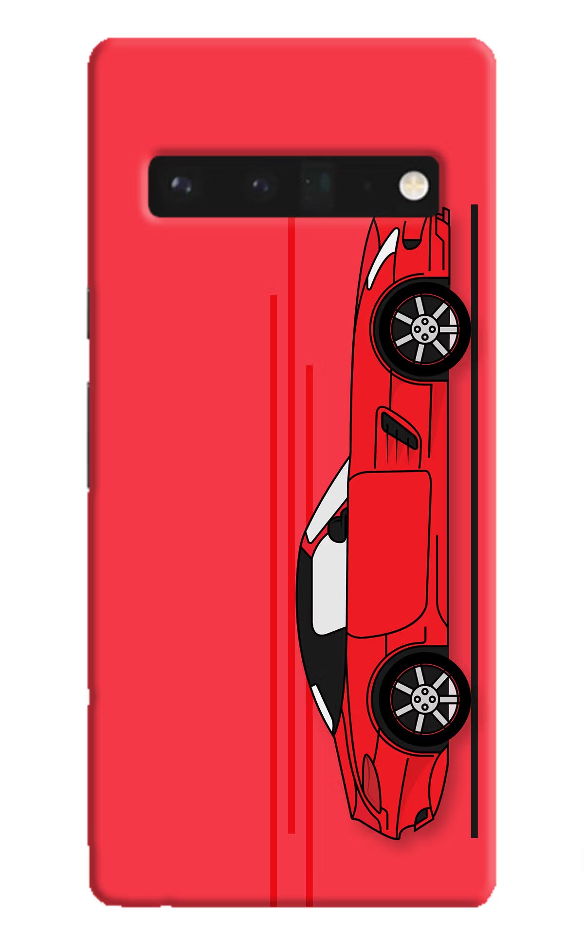 Red Velocity Google Pixel 6 Pro Hard Case Back Cover by Casekaro