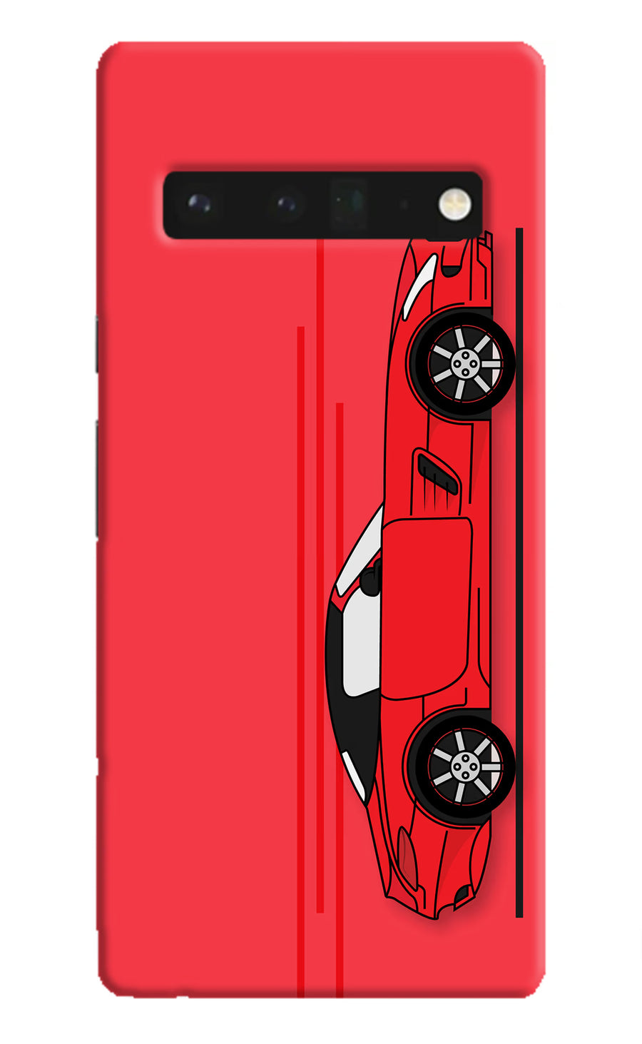 Red Velocity Google Pixel 6 Pro Back Cover, Hard case