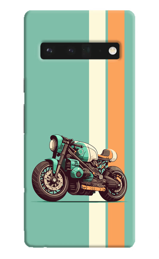 Striped Moto Drift Google Pixel 6 Pro Hard Case Back Cover by Casekaro