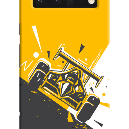 Track King Google Pixel 6 Pro Hard Case Back Cover by Casekaro