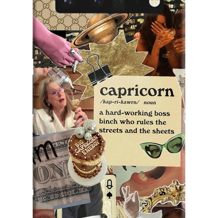 Capricorn Zodiac Google Pixel 6 Pro Hard Case Back Cover by Casekaro