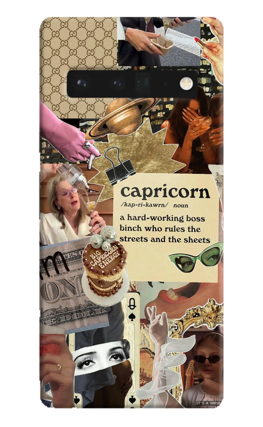 Capricorn Zodiac Google Pixel 6 Pro Back Cover, Hard case