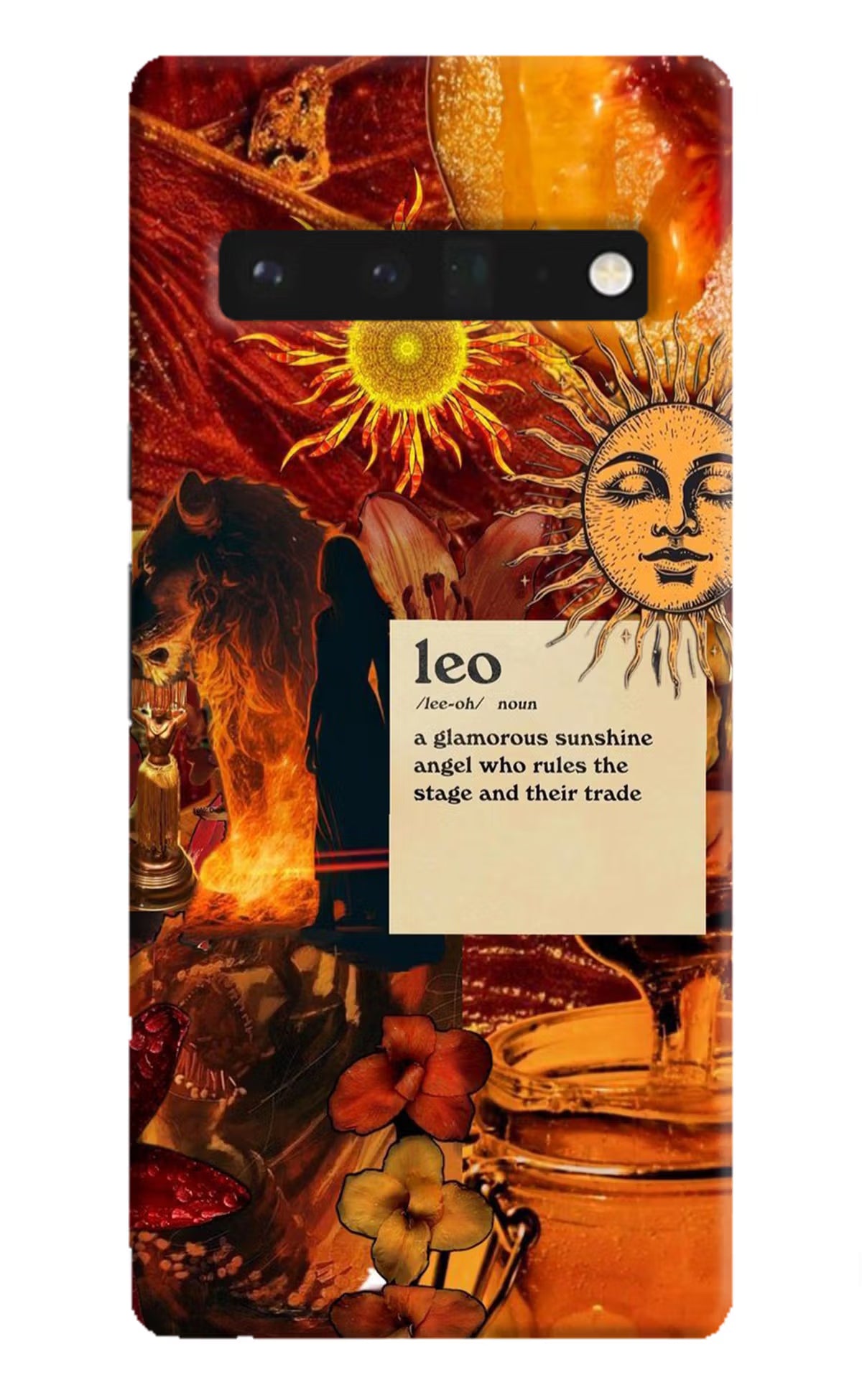 Leo Zodiac Google Pixel 6 Pro Hard Case Back Cover by Casekaro