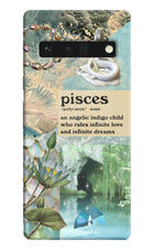Pisces Zodiac Google Pixel 6 Pro Hard Case Back Cover by Casekaro