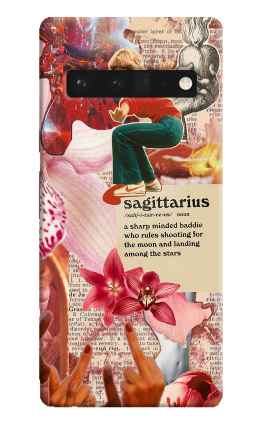 Sagittarius Zodiac Google Pixel 6 Pro Hard Case Back Cover by Casekaro