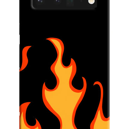 Fired Up – Black Google Pixel 6 Pro Hard Case Back Cover by Casekaro