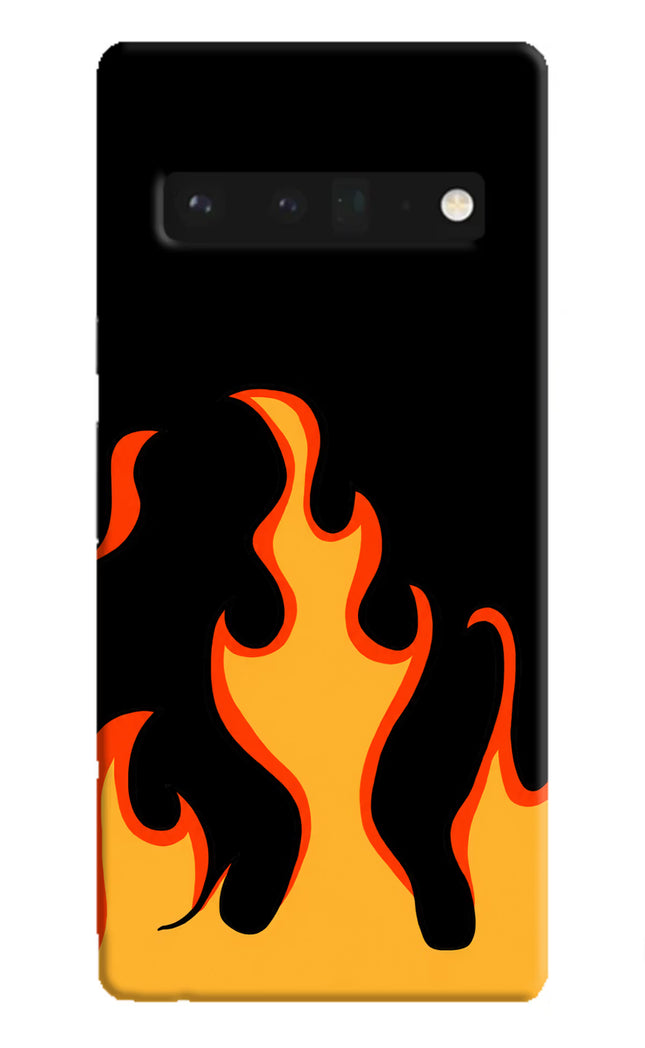 Fired Up – Black Google Pixel 6 Pro Hard Case Back Cover by Casekaro