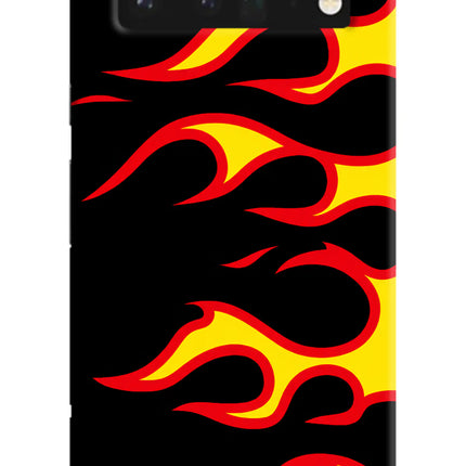 Side Sweep Flames Google Pixel 6 Pro Hard Case Back Cover by Casekaro