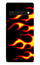 Side Sweep Flames Google Pixel 6 Pro Hard Case Back Cover by Casekaro