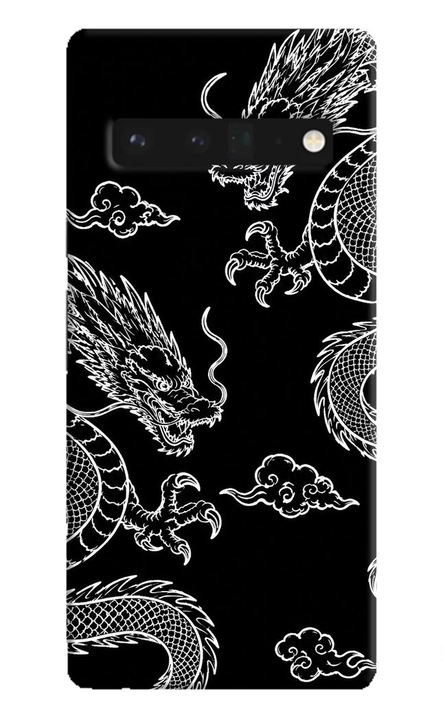 Twin Dragons Google Pixel 6 Pro Hard Case Back Cover by Casekaro