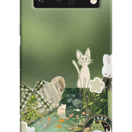 Aesthetic anime Google Pixel 6 Pro Hard Case Back Cover by Casekaro
